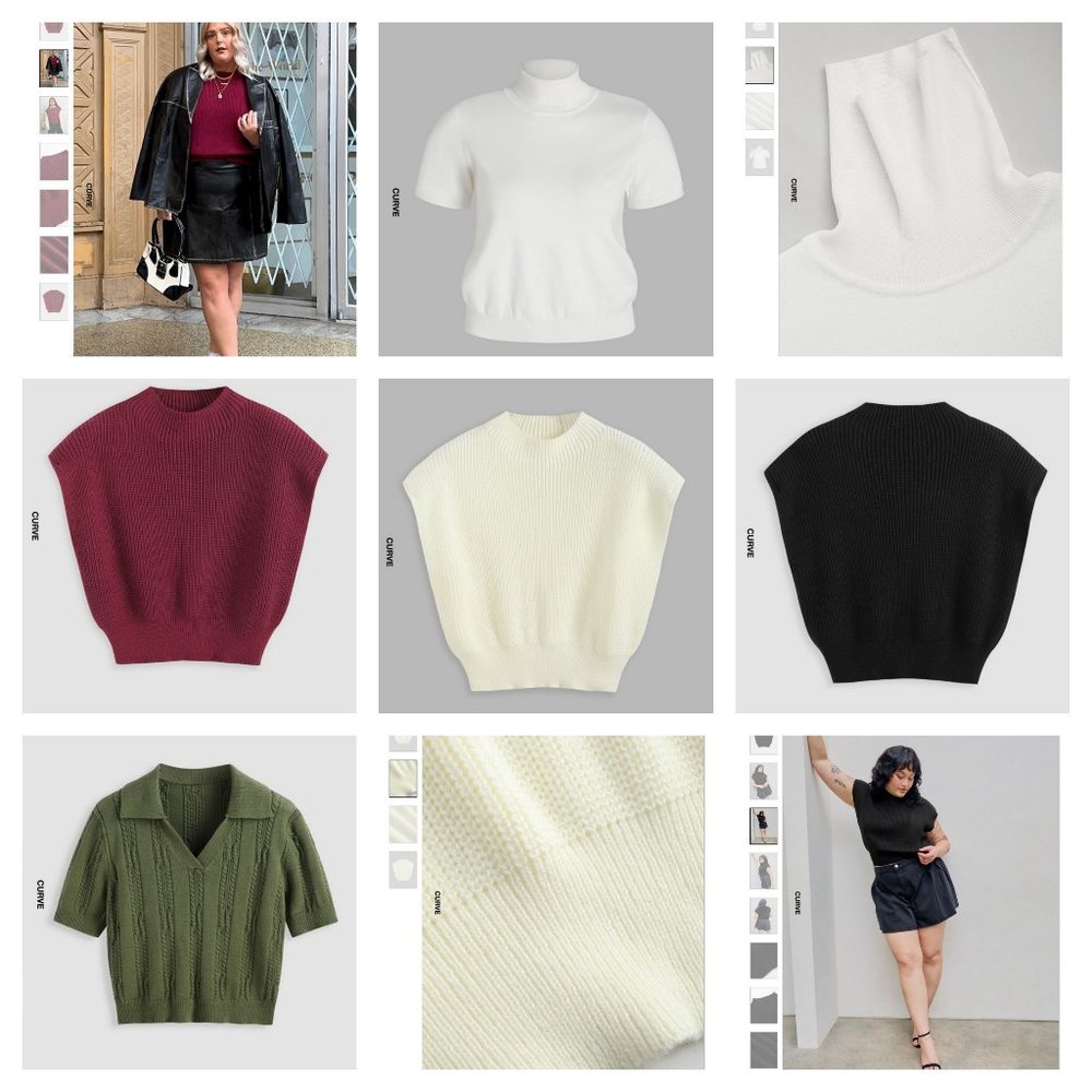 Short Sleeve Sweater Vest Bundle (Five Sweaters)